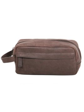 Gerard Henon 7108 - CUIR DE VACHETTE - CHOCOL Trousse de toilette Trousses de toilette