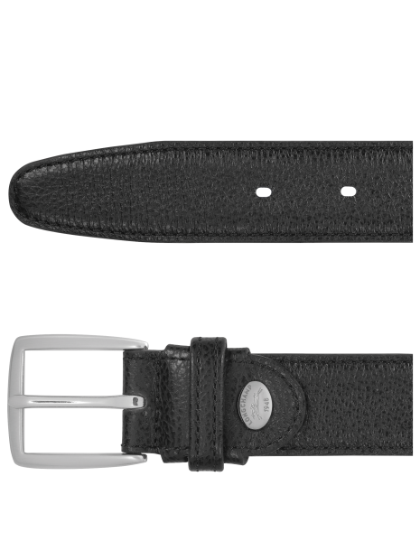 Longchamp 7700021 - CUIR DE VEAU - NOIR ceinture homme classic 30mm le foulonné ceinture-homme