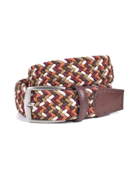 Miguel Bellido 00394 - ELASTIQUE/CUIR - ORANGE/ miguel bellido- elastic - ceinture mixte Ceinture homme