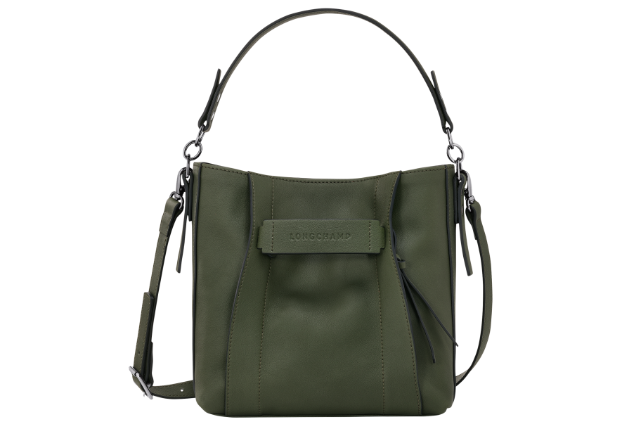 Longchamp 10215HCV - CUIR DE VEAU - KAKI - sac bandoulière s longchamp 3d Sac business