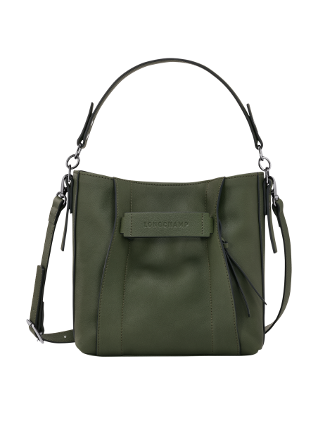 Longchamp 10215HCV - CUIR DE VEAU - KAKI - sac bandoulière s longchamp 3d Sac business