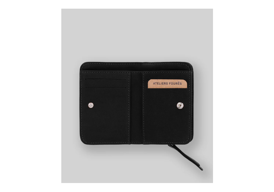 Les Ateliers Foures B23 porte monnaie et billet zip dos à dos mixte pmpb