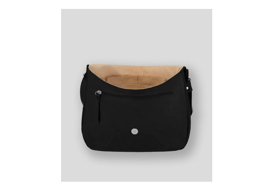 Les Ateliers Foures B314 - CUIR DE VACHETTE - NOIR sac rabat baroudeuse arthémis Sac business