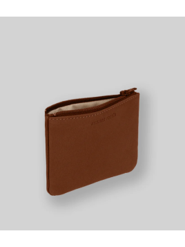 Les Ateliers Foures B39 - CUIR DE VACHETTE - FAUVE porte monnaie plat zip les atelers fourès Porte-monnaie