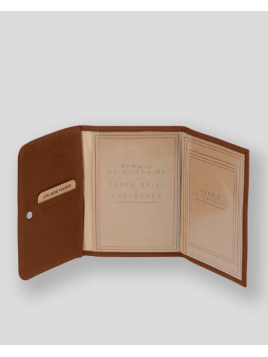 Les Ateliers Foures B46 - CUIR DE VACHETTE - FAUVE fourès-baroudeuse-porte papiers Porte-cartes