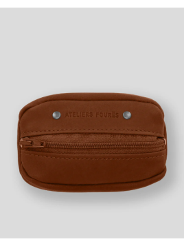 Les Ateliers Foures 909 - CUIR DE VACHETTE - FAUVE porte monnaie homme sole s baroudeur fourès Porte-monnaie