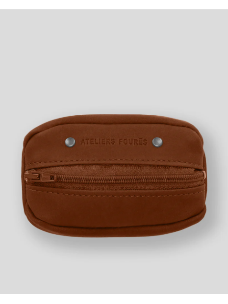 Les Ateliers Foures 909 - CUIR DE VACHETTE - FAUVE porte monnaie homme sole s baroudeur fourès porte-monnaie-femme