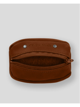 Les Ateliers Foures 909 - CUIR DE VACHETTE - FAUVE porte monnaie homme sole s baroudeur fourès Porte-monnaie