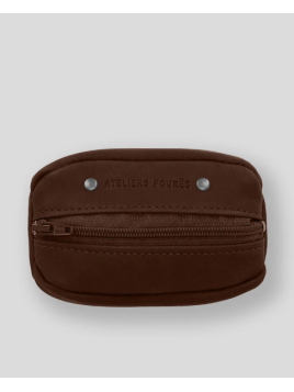 Les Ateliers Foures 909 - CUIR DE VACHETTE - COGNAC porte monnaie homme sole s baroudeur fourès Porte-monnaie