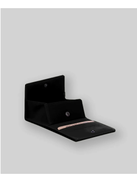 Les Ateliers Foures 9147 - CUIR DE VACHETTE - NOIR Porte-monnaie/ Porte-billets Portefeuilles