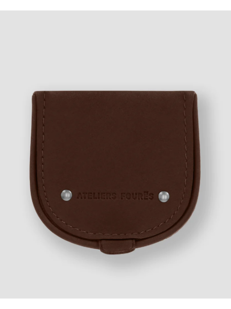 Les Ateliers Foures 9246 - CUIR DE VACHETTE - COGNAC porte monnaie pm-homme