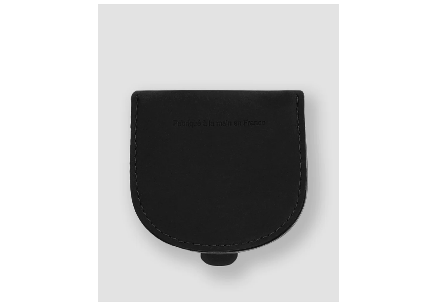 Les Ateliers Foures 9246 - CUIR DE VACHETTE - NOIR porte monnaie Porte-monnaie
