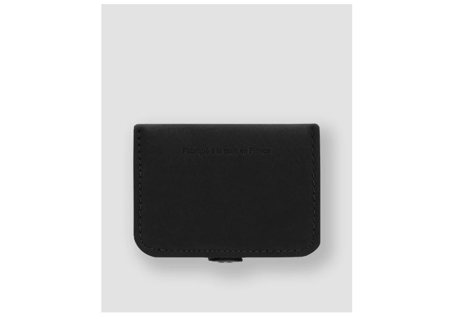 Les Ateliers Foures 9247 - CUIR DE VACHETTE - NOIR porte monnaie et billet cuvette fourès Porte-monnaie
