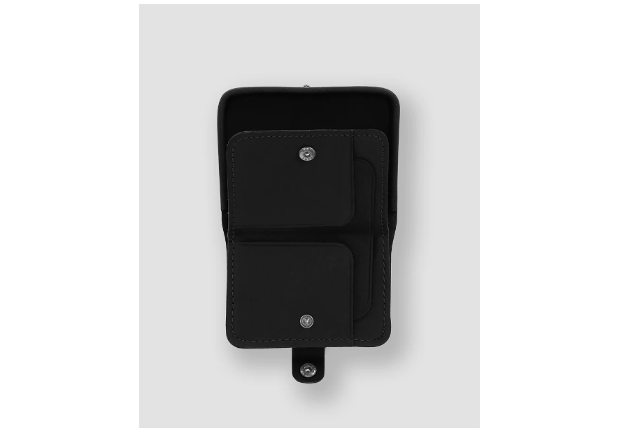 Les Ateliers Foures 9247 - CUIR DE VACHETTE - NOIR porte monnaie et billet cuvette fourès Porte-monnaie