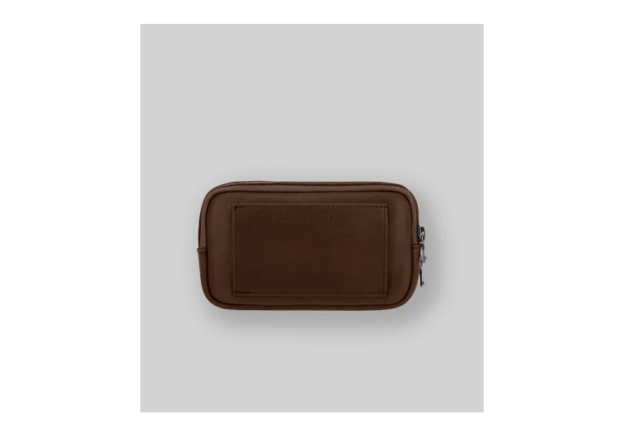 Les Ateliers Foures 9322 - CUIR DE VACHETTE - COGNAC les ateliers foures-baroudeuse-pochette ceinture Sacs banane / Sacs bandoul