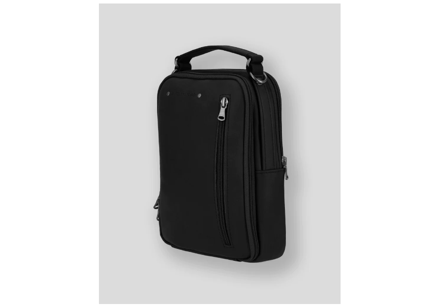 Les Ateliers Foures 9329 - CUIR DE VACHETTE - NOIR sacoche Sacs bandoulière/Sacoches