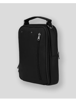 Les Ateliers Foures 9329 - CUIR DE VACHETTE - NOIR sacoche Sacs bandoulière/Sacoches