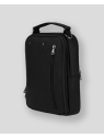 Les Ateliers Foures 9329 - CUIR DE VACHETTE - NOIR sac homme 2 zips baroudeur sacoche-homme