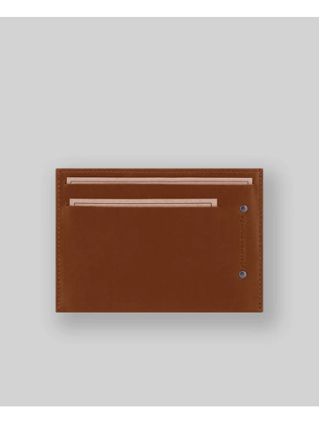 Les Ateliers Foures 947 - CUIR DE VACHETTE - FAUVE fourès baroudeur pochette identitée porte cartes