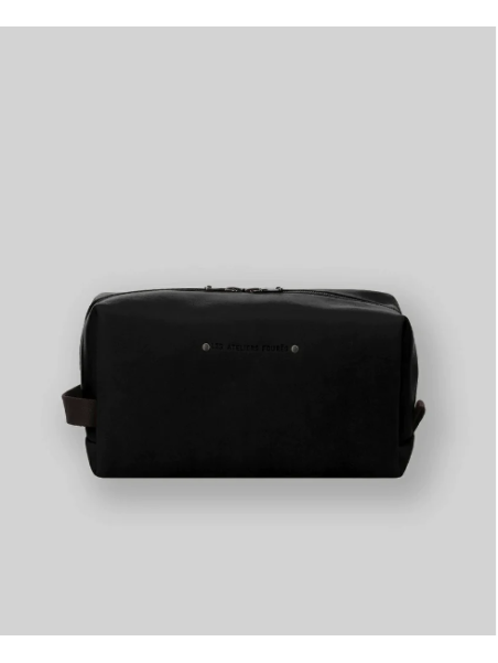 Les Ateliers Foures 9815 - CUIR DE VACHETTE - NOIR les ateliers foures trousse de toilette Trousses de toilette