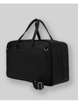 Les Ateliers Foures 9920 - CUIR DE VACHETTE - NOIR sac de voyage cuir baroudeur polochon 52cm Sacs de voyage