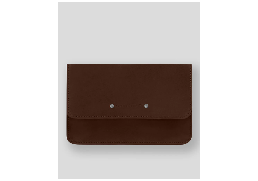 Les Ateliers Foures 999 - CUIR DE VACHETTE - COGNAC les ateliers foures baroudeur - pochette ceinture Sacs banane / Sacs bandoul