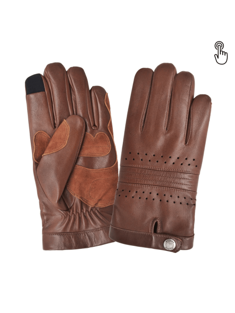Glove Story 60015M - CUIR D'AGNEAU - CORK glove story-ganst cuir vélo-gants homme gants-homme