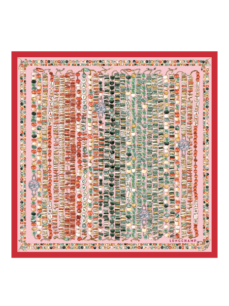 Longchamp 50624/SOI longchamp- collier de perle- carré de soie carre-de-soie