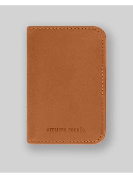 Les Ateliers Foures B11. - CUIR DE VACHETTE - LION porte 4 cartes astré baroudeuse pcartes-credit