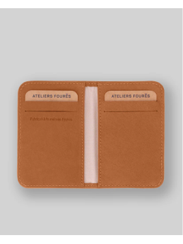 Les Ateliers Foures B11. - CUIR DE VACHETTE - LION porte 4 cartes astré baroudeuse Porte-cartes