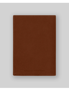 Les Ateliers Foures B41. - CUIR DE VACHETTE - FAUVE fourès-barodeuse-étui passeport Etui-passeport