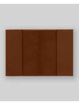 Les Ateliers Foures B41. - CUIR DE VACHETTE - FAUVE fourès-barodeuse-étui passeport Etui-passeport