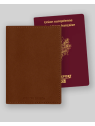 Les Ateliers Foures B41. - CUIR DE VACHETTE - FAUVE fourès-barodeuse-étui passeport etui-passeport