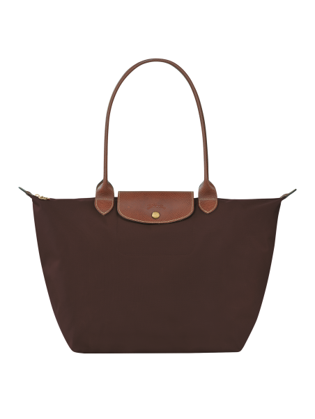 Longchamp 1899089 - NYLON ET CUIR - ÉBÈNE  sac cabas l le pliage original format étudiant Sac business