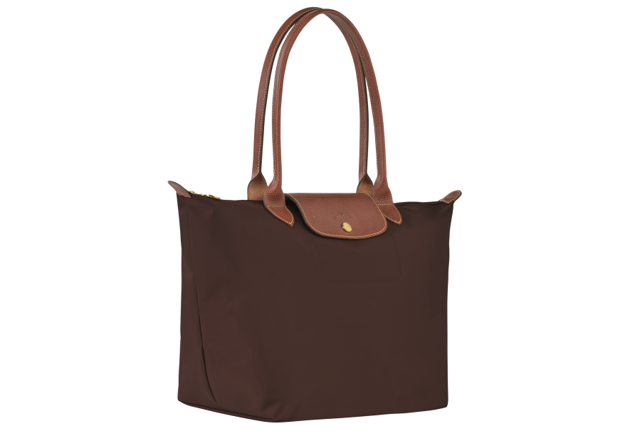 Longchamp 1899089 - NYLON ET CUIR - ÉBÈNE  sac cabas l le pliage original format étudiant Sac business