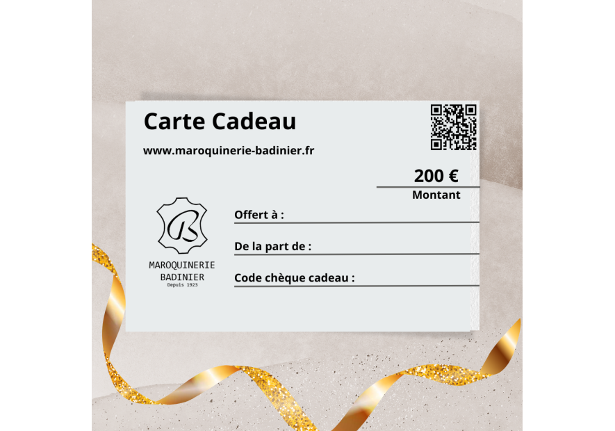 cadeau CARTE CADEAU 200€ - 200€ carte cadeau 200€ carte cadeau