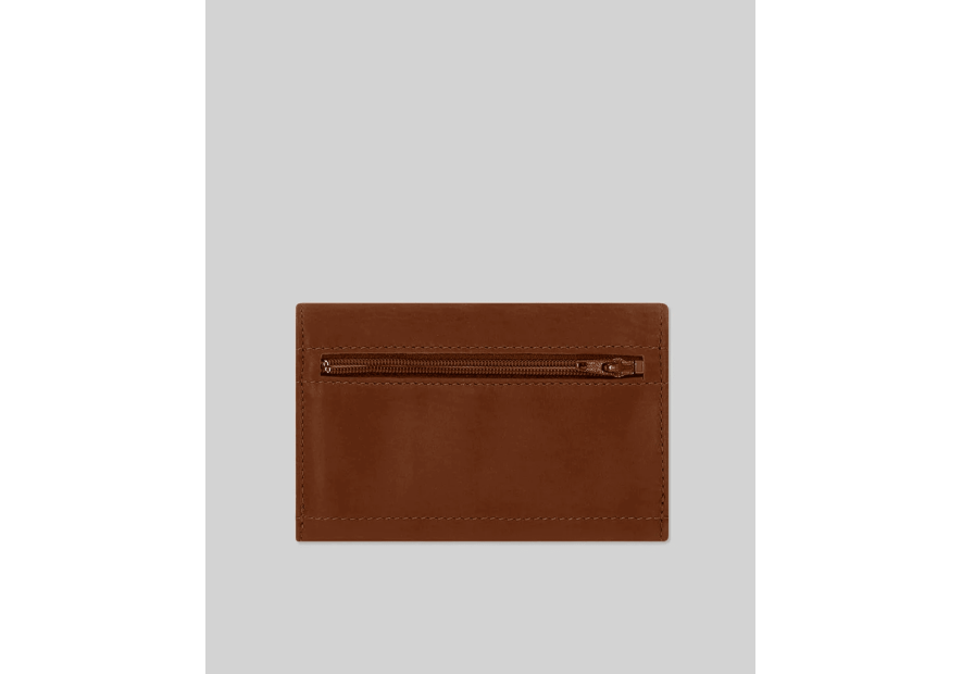 Les Ateliers Foures B55. - CUIR DE VACHETTE - FAUVE les ateliers fourès- baroudeuse- porte monnaie Porte-monnaie