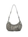 Lancaster 577-19 - CUIR DE VACHETTE - GRIS lancaster - rétro chouchou - besace banane s sac-business