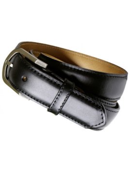 Les Ateliers Foures 10045 - CUIR DE VACHETTE - NOIR fourès-bombée-ceint.homme Ceintures