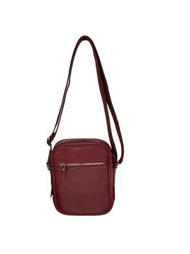 Serge Blanco VAN13009 - CUIR DE BOVIN - BORDE Sac moyen baggy Vancouver Sacs bandoulière/Sacoches