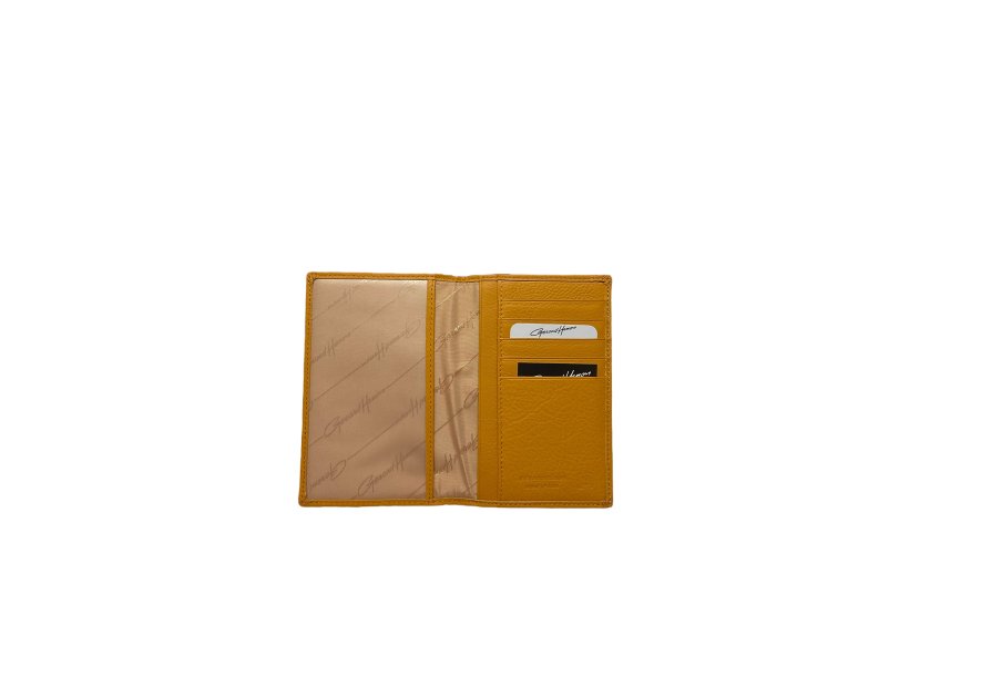 Gerard Henon 33820 - CUIR DE VACHETTE - JAUNE gerard henon- amsterdam - porte papier porte carte Portefeuilles