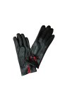 Poujade AL91BIS/DC - CUIR D'AGNEAU - NOI poujade - gant femme- noir/blanc gants-femme
