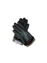 Poujade AL91BIS/DC - CUIR D'AGNEAU - NOI poujade - gant femme- noir/blanc gants-femme