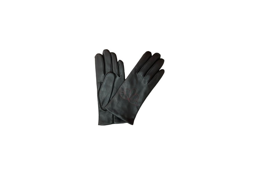 Poujade ALG104/DC - CUIR D'AGNEAU - NOIR poujade- gants en cuir- gants femme Gants