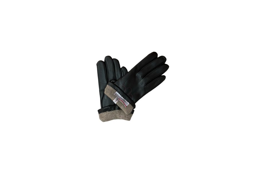 Poujade ALG104/DC - CUIR D'AGNEAU - NOIR poujade- gants en cuir- gants femme Gants