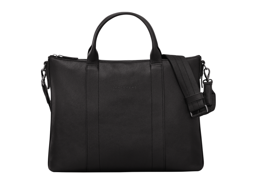 Longchamp 10237/HCV - CUIR DE VEAU - NOIR  longchamp-3d-porte document Porte-documents