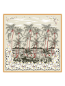 Longchamp 50630/SOI - SOIE - ABRICOT longchamp- carré de soie- fleurs hawaiennes carre-de-soie