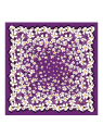 Longchamp 50631/SOI - SOIE - VIOLETTE longchamp- fleurs hawaiennes- carré de sois carre-de-soie
