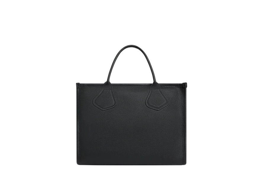 Lancel A12996 - CUIR DE VACHETTE - NOIR cabas zippé m jour de lancel Sac porté main