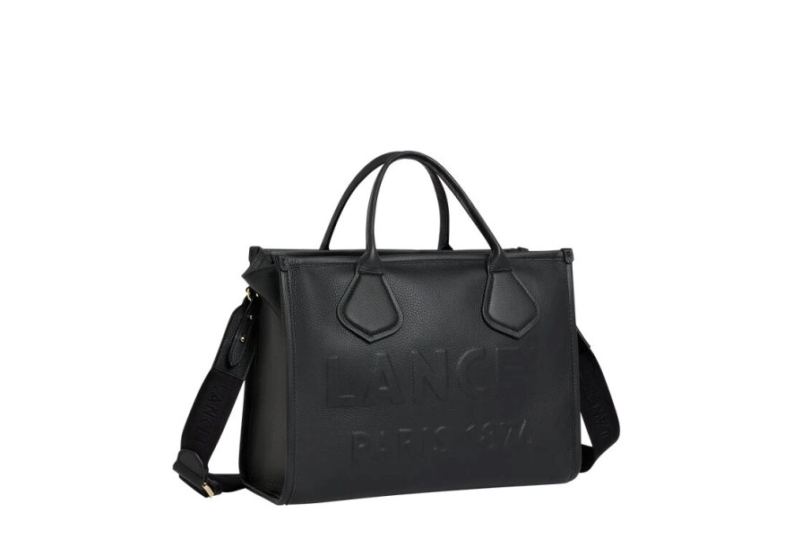 Lancel A12996 - CUIR DE VACHETTE - NOIR cabas zippé m jour de lancel Sac porté main